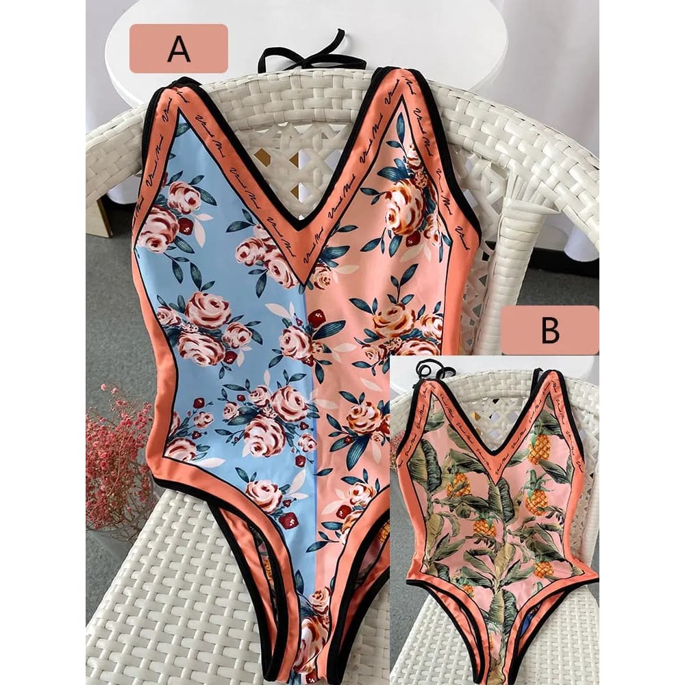 Sexy reversible Swimwear High Cut One Piece Swimsuit - 54p / S / China On sale