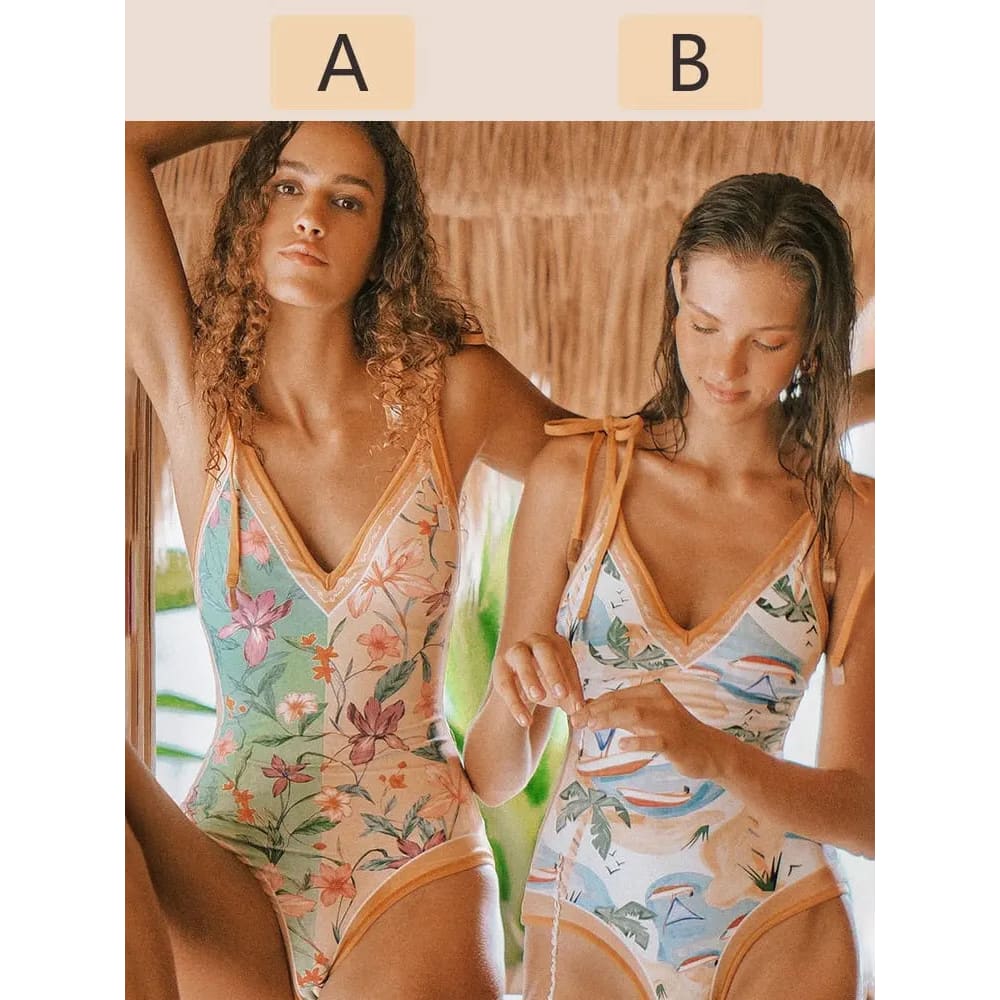 Sexy reversible Swimwear High Cut One Piece Swimsuit - 54y / S / China On sale