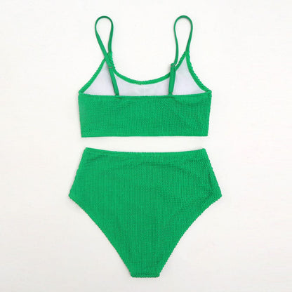 Shirred High Waist Bralette Sunnybikinis Swimsuit - On sale