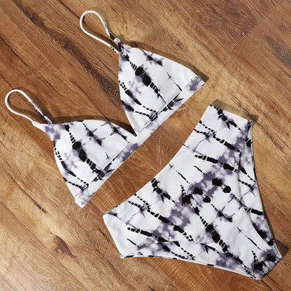 Snake High Waisted Triangle Cheeky Bikini Swimsuits - B3091BT / S On sale