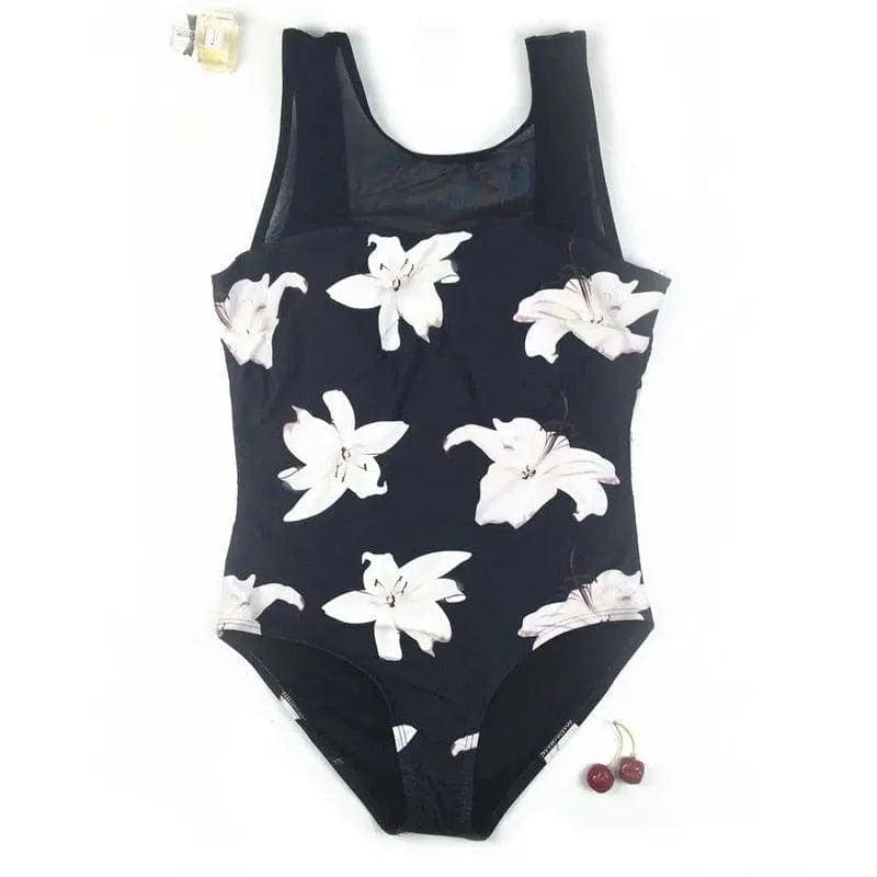 Solid Mesh Strappy Back Scoop Neck One Piece Swimsuit - On sale