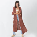 Solid Womens Kimono Dress Beach Midi Cover Up - red wine cover up / One Size On sale