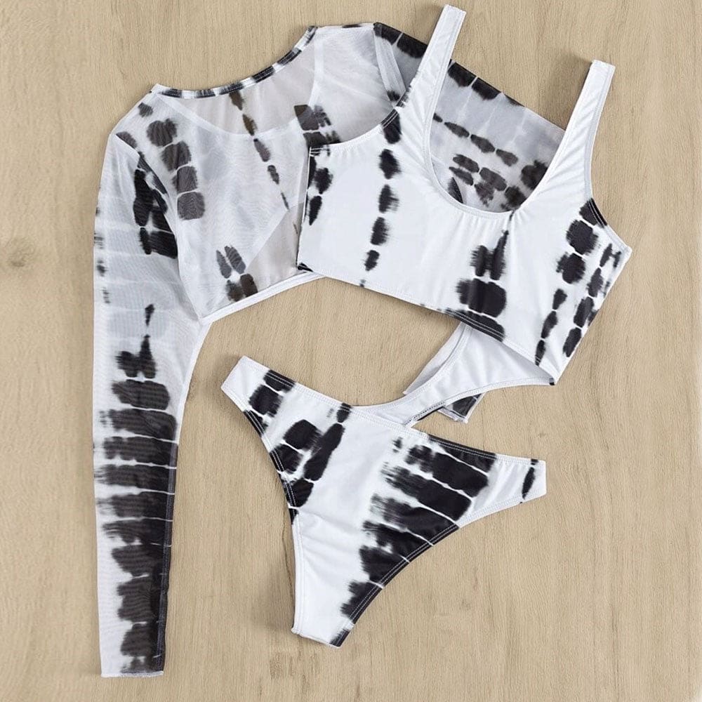 Tie Dye O Ring Monokini One Piece Swimsuit - On sale