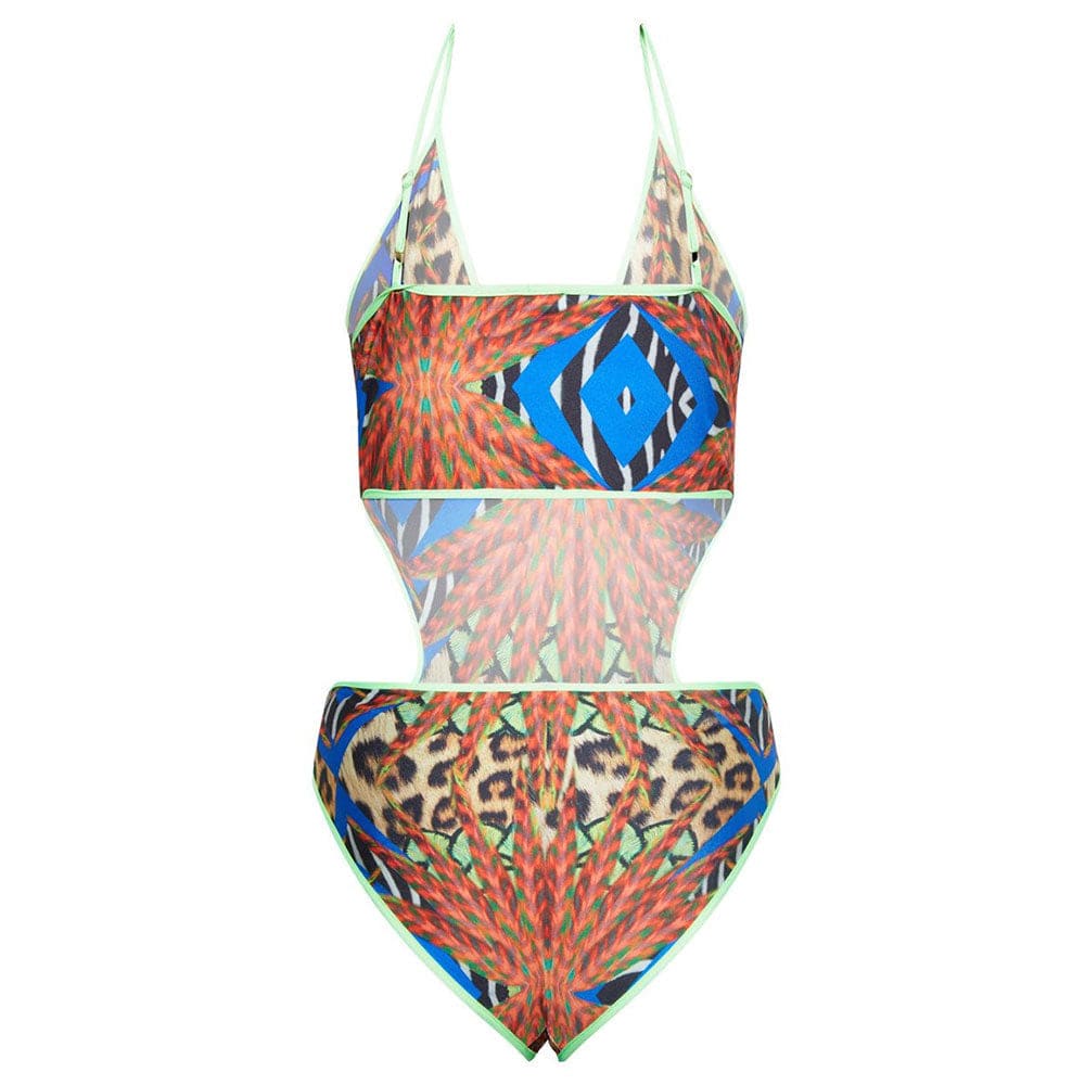 Tropical Cutout Brazilian Monokini One Piece Swimsuit - On sale