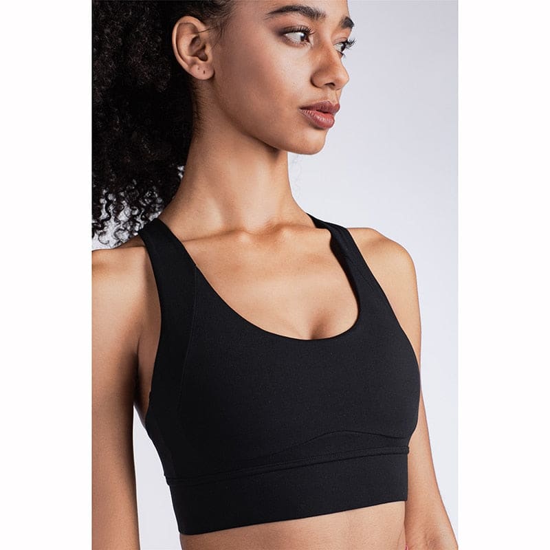 Womens Push Up Padded Bra Breathable Quick Dry Running - BLACK / S / One Size|36 On sale